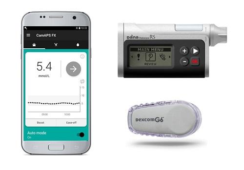 Artificial pancreas app, insulin pump and glucose monitor