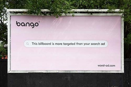 Bango Worst ad campaign billboard_Wildfire PR_ Decoy Media