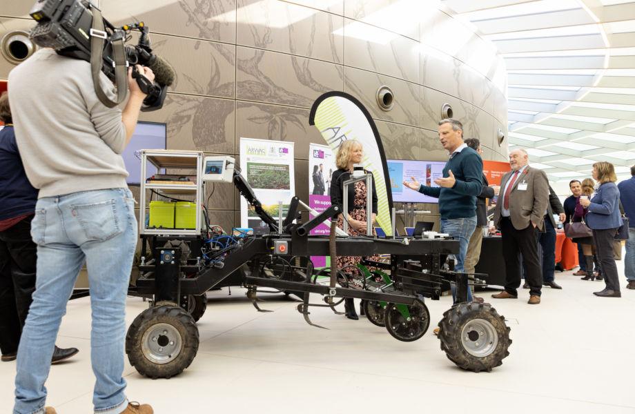 Dr Belinda Clarke (Director of Agri-TechE) discusses how robotics such as ARWAC, which can detect black-grass, can help to make sense of agriculture and shape the future of farming at Agri-TechE's REAP 2022 conference.