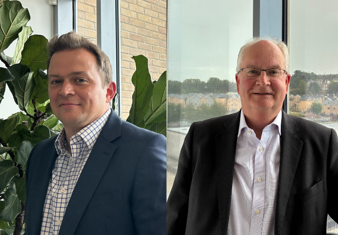 Birketts Partner Edward Auger and Legal Director David Roberts this month. 