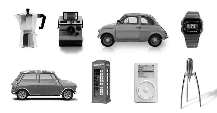 8 images of vintage design classics from Casio watch to iPad in black & white