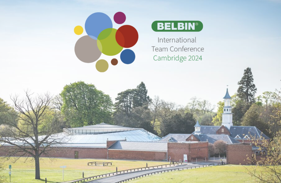 The Belbin International Team Conference will be held at Hinxton Hall near Cambridge on 16-17 July 2024