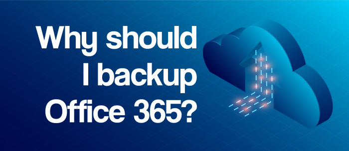 Why should I backup Office 365? banner