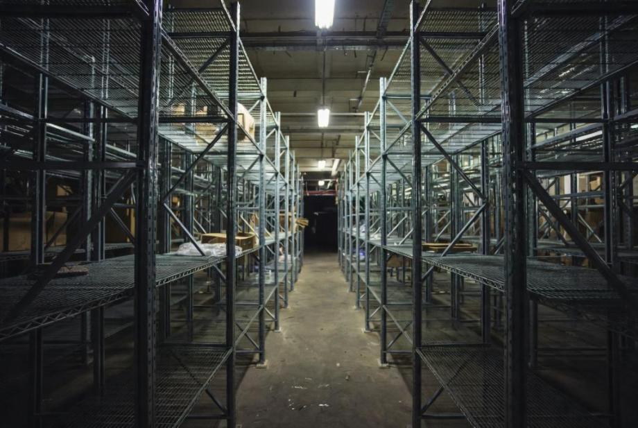 empty shelves