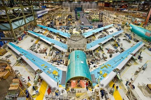 Airplane manufacturing facility