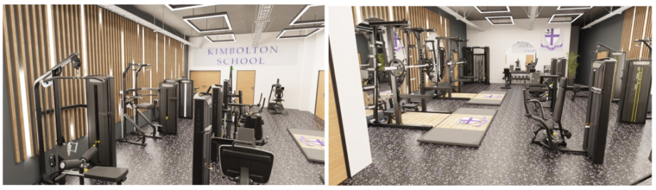 Artist impression images of what The Ian Knapp Fitness Suite will look like once complete. 