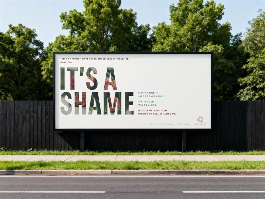 a sign saying its a shame