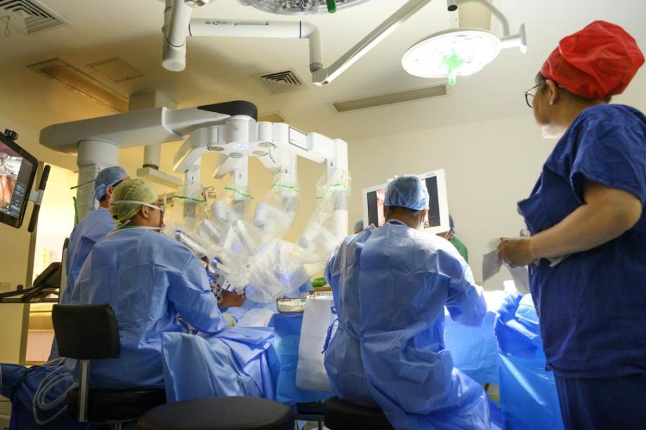 Surgical Robot Team in the theatre
