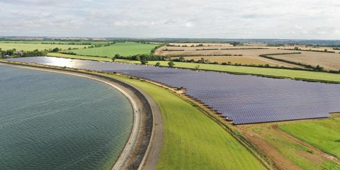 Solar farm next to Grafham Water_Source: Anglian Water