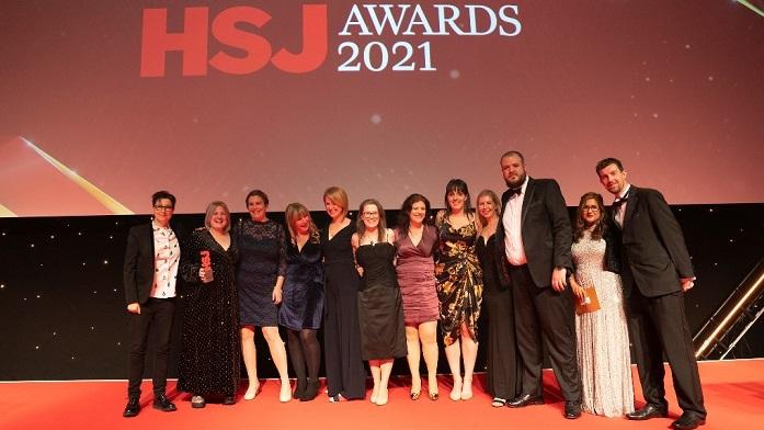 Winners at the prestigious annual HSJ Awards 2021, including representatives of the Palliative Care Hub 