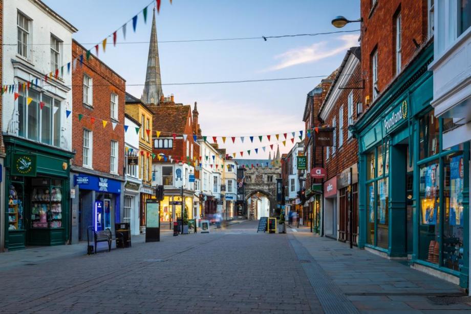 Traditional UK High Street