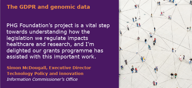 quote about new report from PHG Foundation on the GDPR and genomic data