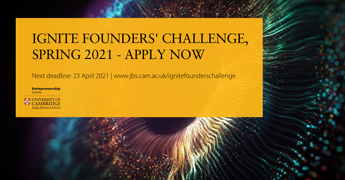  Ignite Founders' Challenge banner
