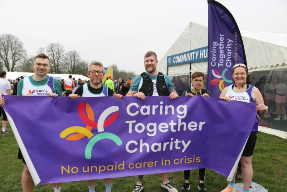 Some of Team Caring from the 2026 Cambridge Half Marathon