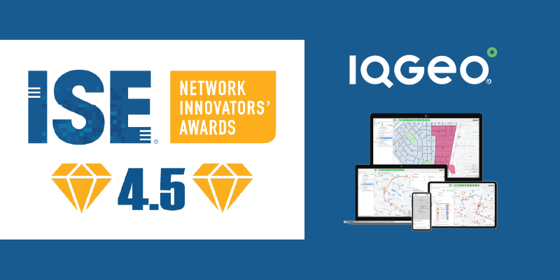 IQGeo product innovation award from ISE Magazine
