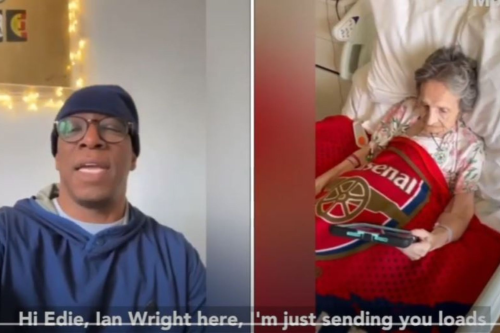 Ian Wright and Edie