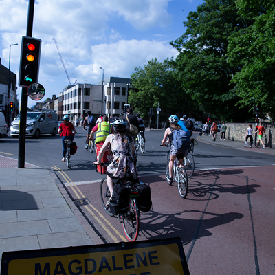 cyclists in Cambridge