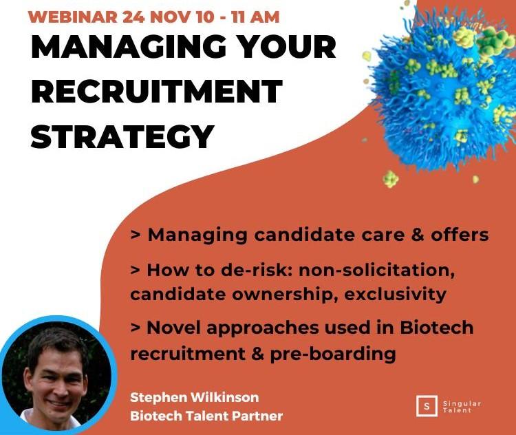 Brief guide on recruitment strategy for early-stage Biotechs