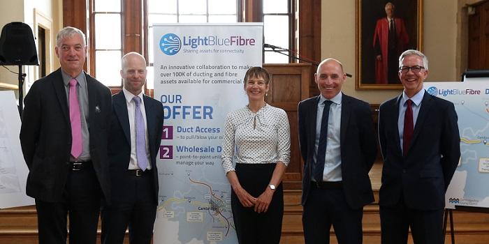 (left to right): Professor Ian Leslie (Chair of the LBF Board), Jon Holgate (Operations Director), Noelle Godfrey (Commercial Director),  Ritchie Carter (Operations Manager), Mark Andrews (Commercial Manager).