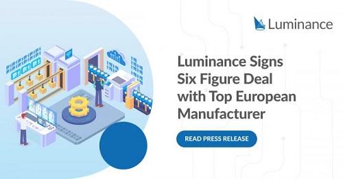 Luminance Signs Six-Figure Deal with Top European Manufacturer