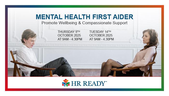MHFA course run by HR Ready and Promote Mental Health