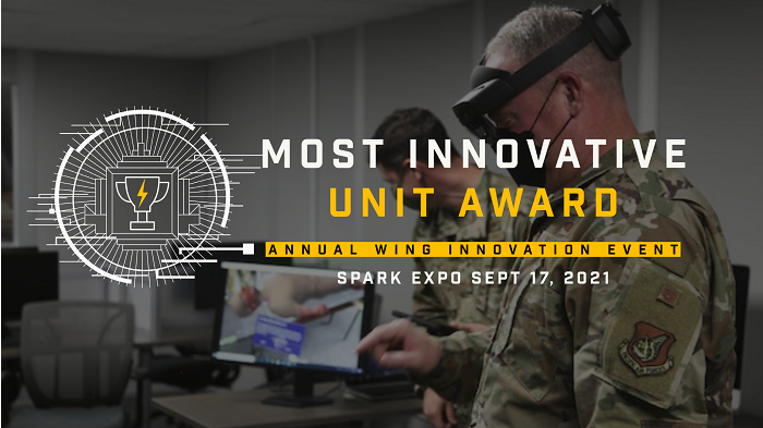 USAF 'most innovative unit award' banner