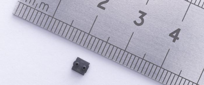 The new FLS110 flow sensor, with a footprint of just 3.5 x 3.5 mm, is small enough to fit into any product