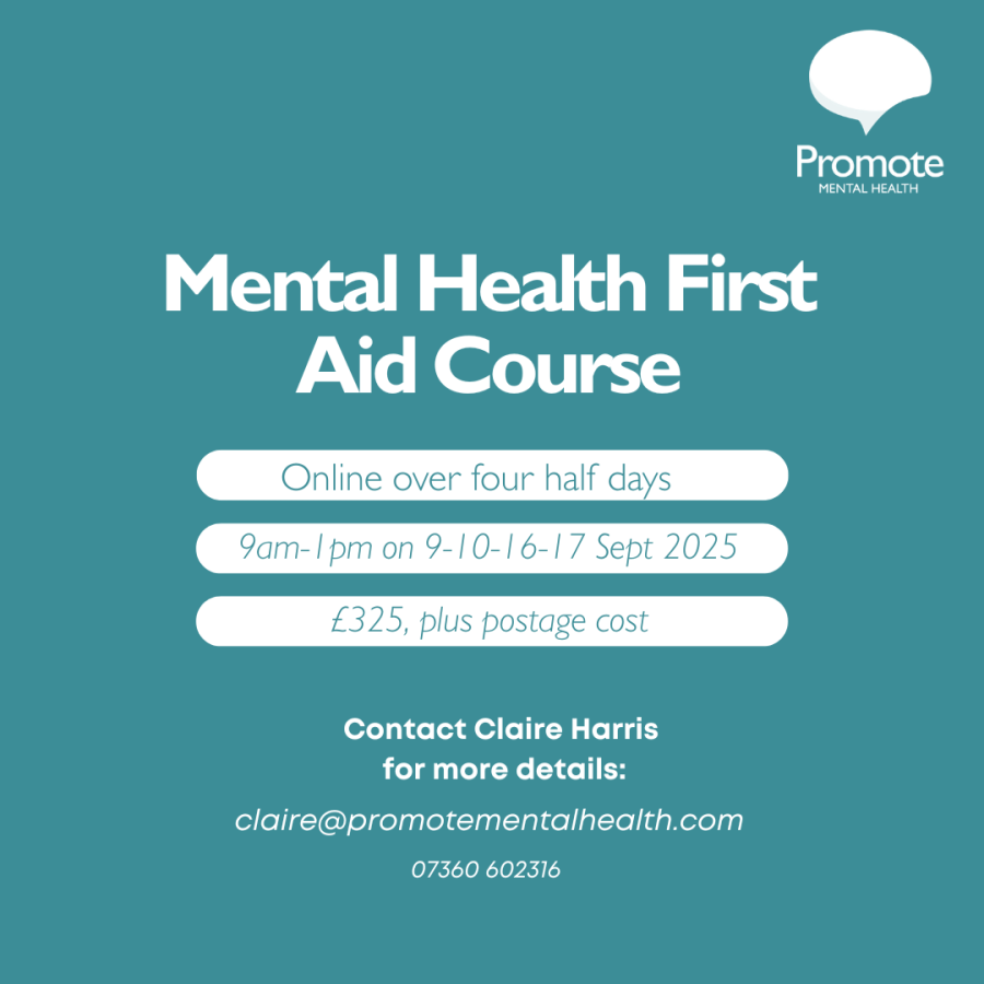 Online Mental Health First Aid Training in September 2025 | Cambridge ...