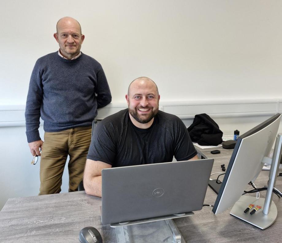 L to R: Andrew Ruff and Jason Collins - Credit: Sian Garwood 