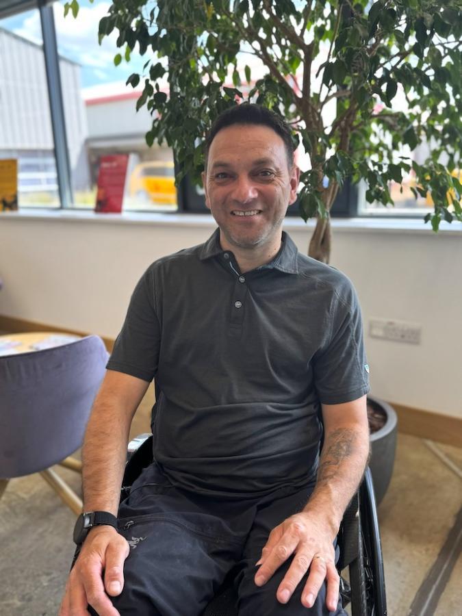 Pedro Santos will tackle Trek 24 Cambridgeshire's 2.4-mile circuit in his wheelchair alongside friends to raise money for East Anglian Air Ambulance