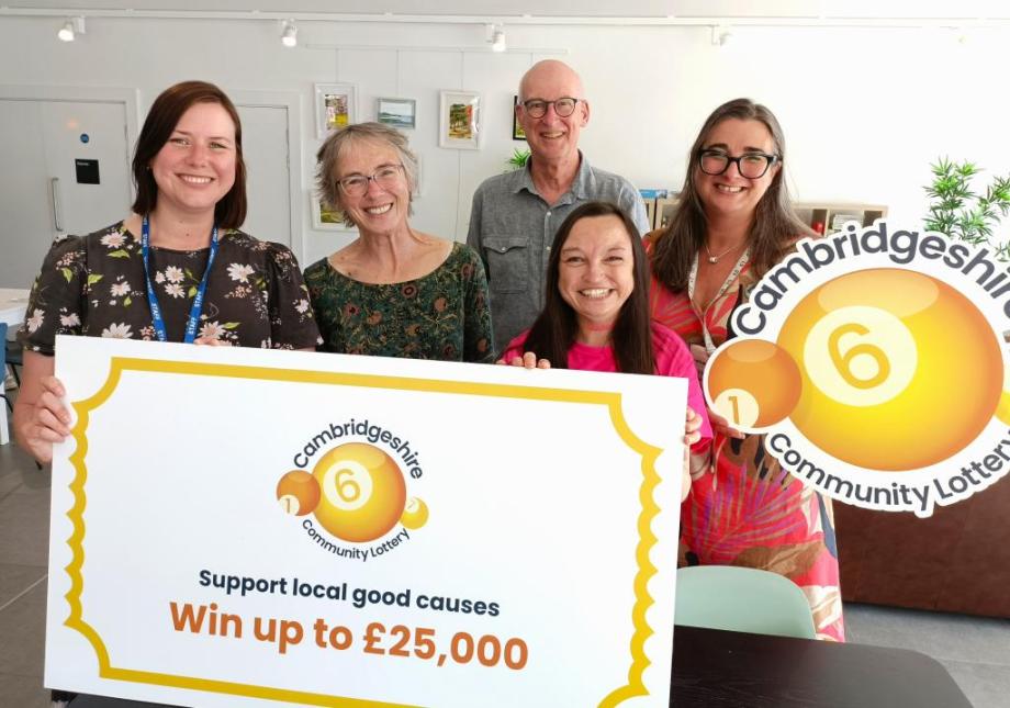 Local causes celebrate being part of the Cambridgeshire Community Lottery