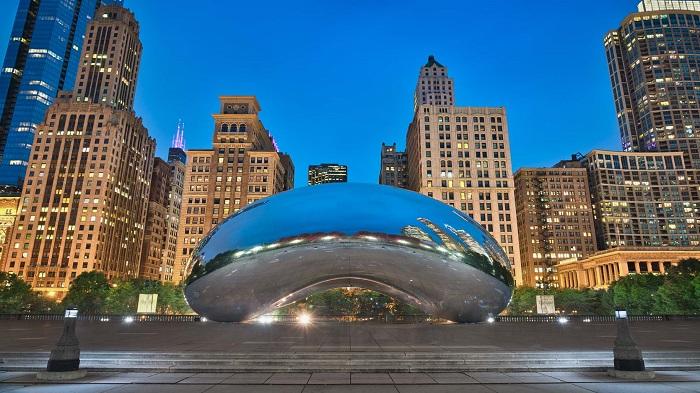 Millenium-Park-at-the-blue-hour_Chicago