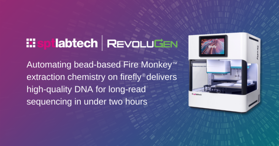 SPT Labtech and RevoluGen Demonstrate Fully Automated Bead-Based High Molecular Weight DNA Extraction
