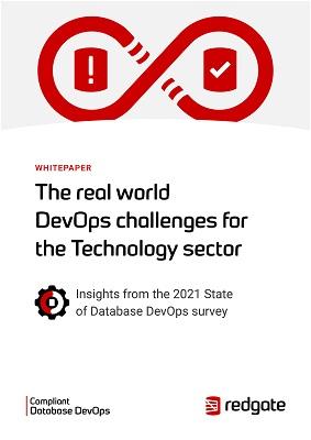The real world DevOps challenges for the Technology sector_Redgate white paper cover