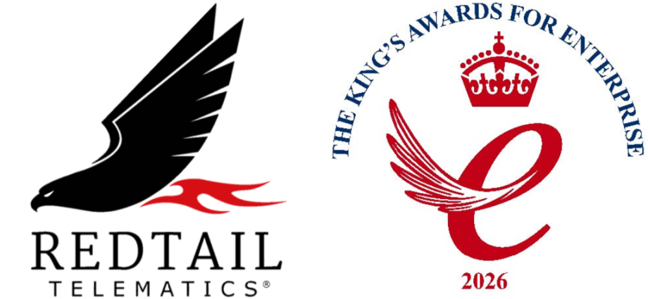 Redtail Telematics logo and King's Award logo