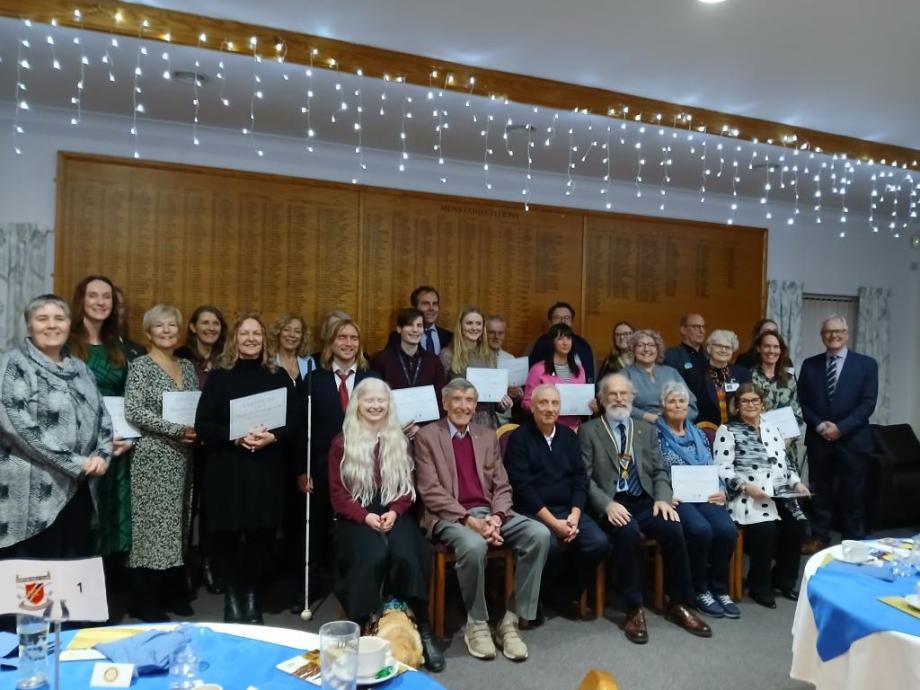 Group photo of charities that benefitted 