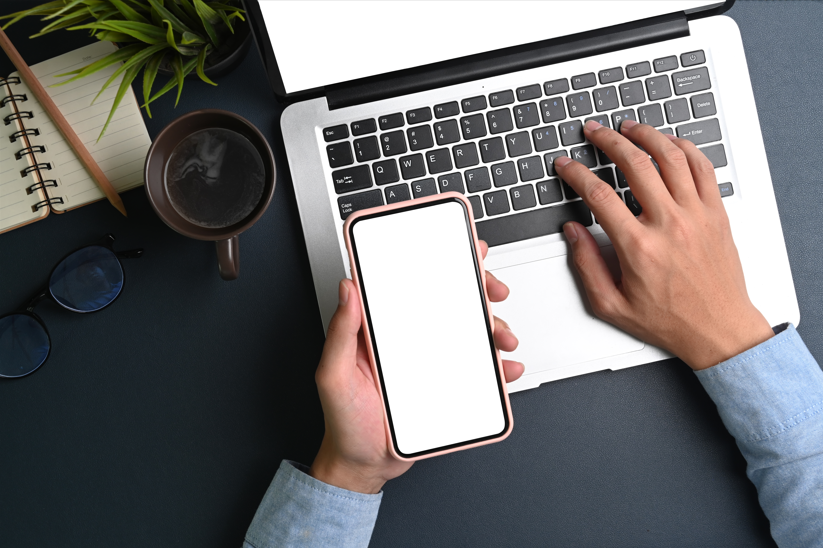 laptop & phone
