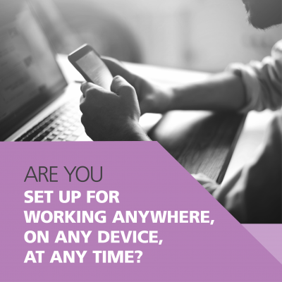 Breathe Technology banner: Are you set up for working anywhere, on any device, at any time?