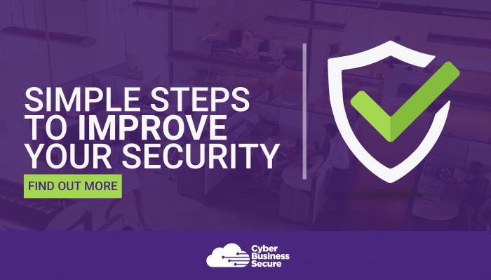 Simple steps to improve your online security banner