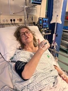 Cancer survivor Stephanie Hemming, shortly after her robotic surgery 
