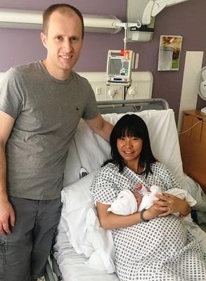Three-day-old Martha Timoney whose parents, Stephen and Chloe, were delighted to learn that her hearing was normal following the test.
