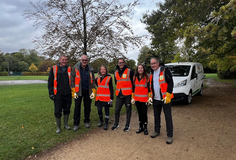 The Cambridge Management Consulting team ready for Green Day