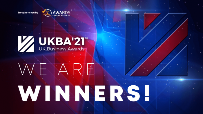 UKBA21 winner banner