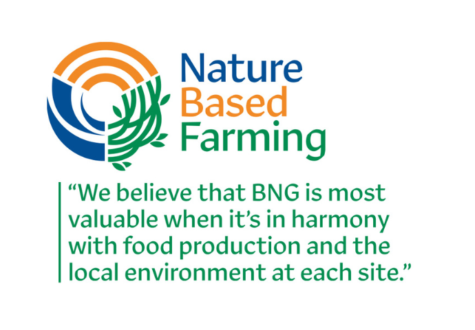 Nature Based Farming - logotype and mission statement