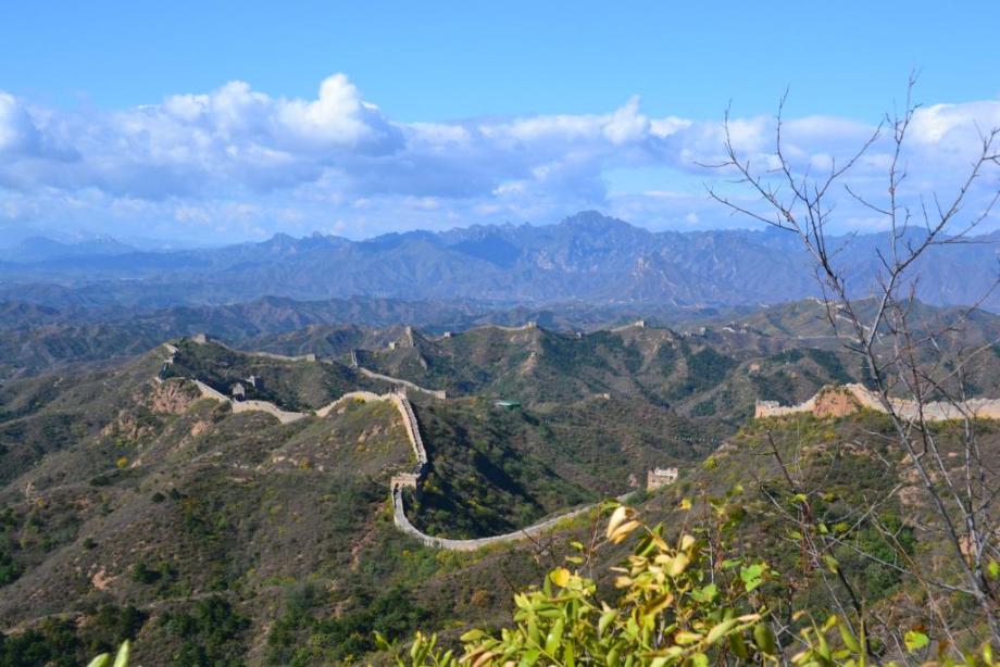  A section of the Great Wall of China