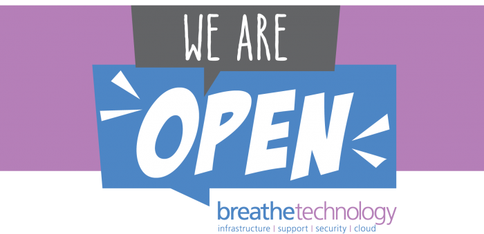 We are open - sign
