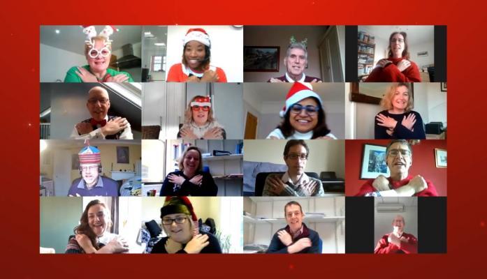 The festive series then ended with the big reveal of a video rendition of the 12 days of Christmas by Hewitsons staff