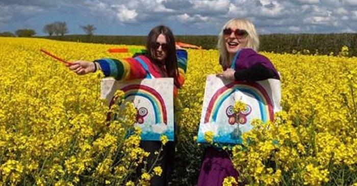 Renowned artist - EACH has teamed up with Lucy Loveheart (right) to host an art competition for primary school children, aged four to 11