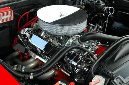 engine _ under the bonnet of a car