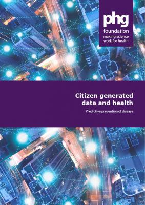 report cover -Citizen generated data and health: predictive prevention of disease 